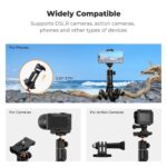 K&F Concept Phone Tripod, Extendable Flexible Tripod with Remote 24in Small Tripod for iPhone, Mini Tripod Max Load 4.4lb for iPhone 16 15 14 Pro Max XS Max X 8 Samsung Canon Nikon Sony Cameras.