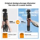 K&F Concept tripod kamera 75 inci dslr vlog bronze gold