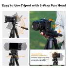 K&F Concept tripod kamera 75 inci dslr vlog bronze gold