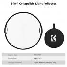 K&F concept reflektor fotografi 5 in 1 110cm