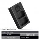 K&F Concept charger baterai sony np fz100 dual usb a7a9 a6600