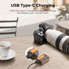 K&F Concept np fz100 battery type c sony