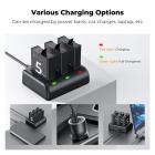 K&F Concept baterai charger dji osmo ation 5 Pro 3 pack