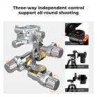 K&F Concept geared tripod head kamer 360 derajat 6kg makro