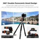 K&F Concept geared tripod head kamer 360 derajat 6kg makro