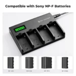 K&F Concept charger 4 slot np f series kf concept lcd