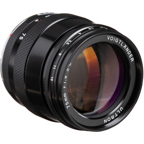 Voigtlander Ultron 75mm f1.9 Lens (Single Coated, Black) - Gambar 2