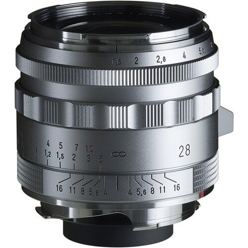 Voigtlander Nokton 28mm f1.5 Vintage Line Type II VM Lens For Leica M (Silver) - Gambar 3