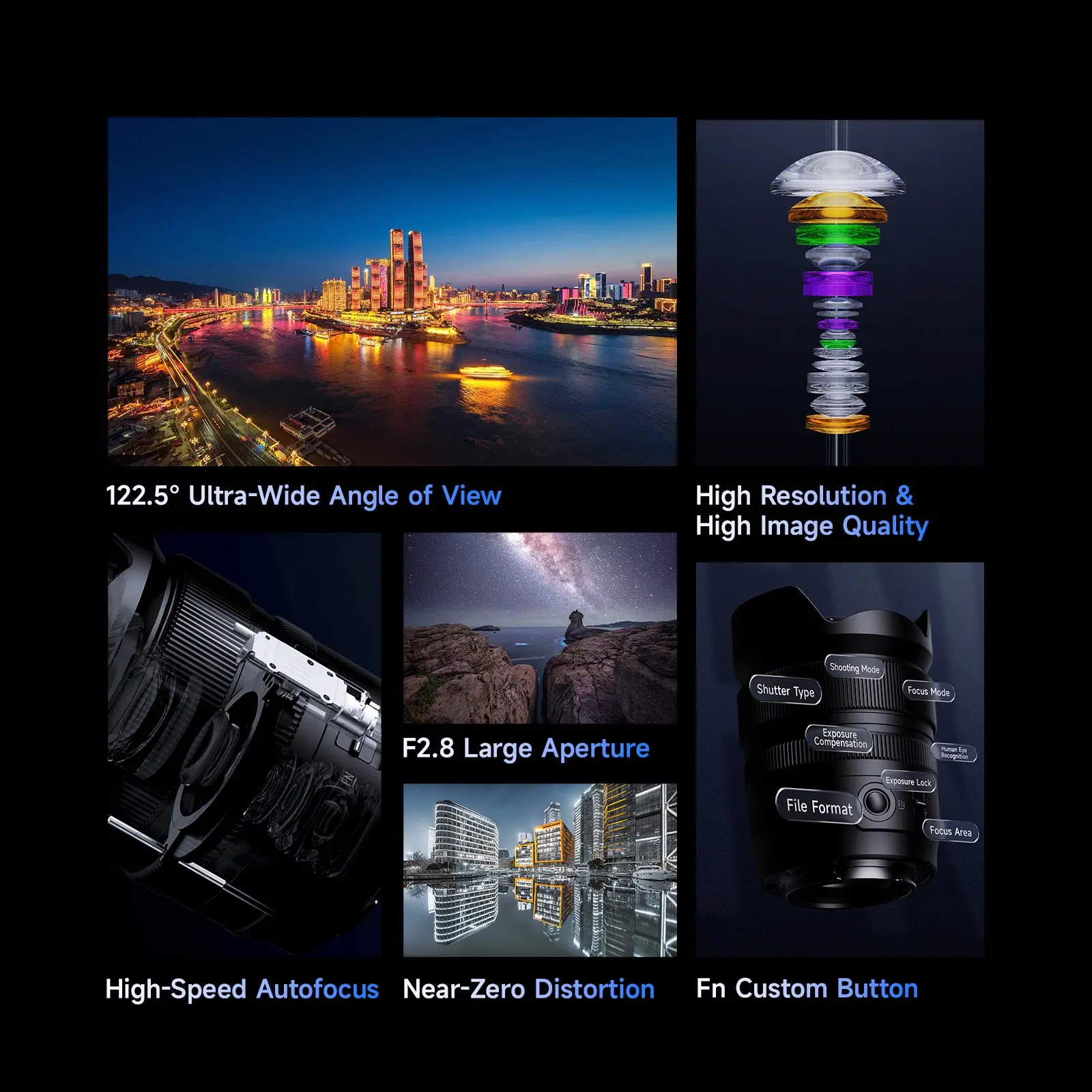 Brightin Star AF 12mm F2.8 Full Frame Ultra Wide Angle Auto Focus Lens - Gambar 4