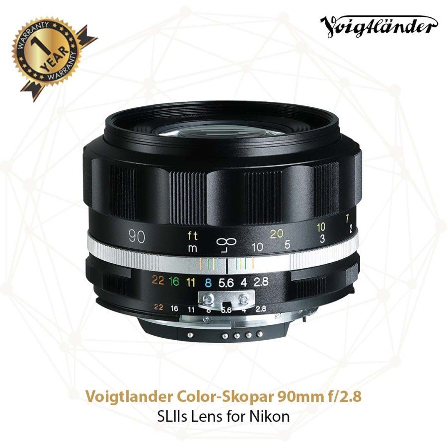 Voigtlander Lens 90mm f2.8 SL-II S AIS APO-Skopar for Nikon AIS - (Silver - Black)(DISCONTINUED) - Gambar 3