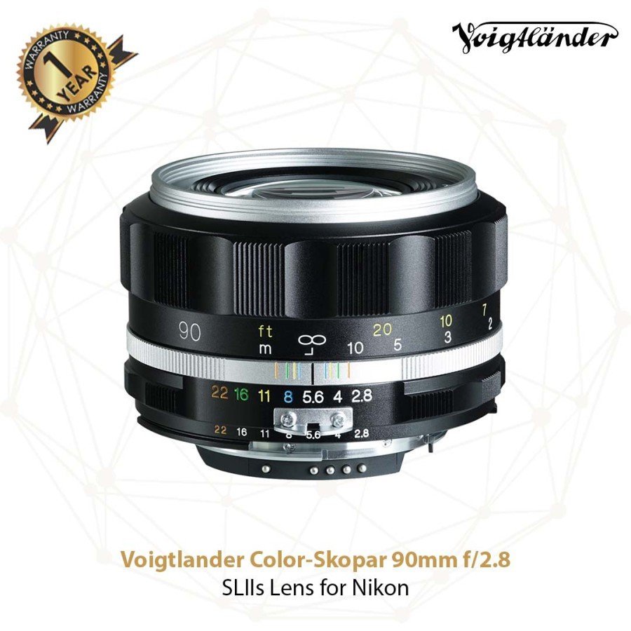 Voigtlander Lens 90mm f2.8 SL-II S AIS APO-Skopar for Nikon AIS - (Silver - Black)(DISCONTINUED) - Gambar 4