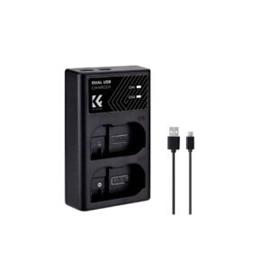 EN-EL15/EN-EL15A/EN-EL15B Battery Charger, Dual Slot Quick Charger for Nikon D7000, D7100, D7200, D750, D850, D810, D800, D800E, D750, D610, D600, D500, Z6, Z7, V1 Camera
