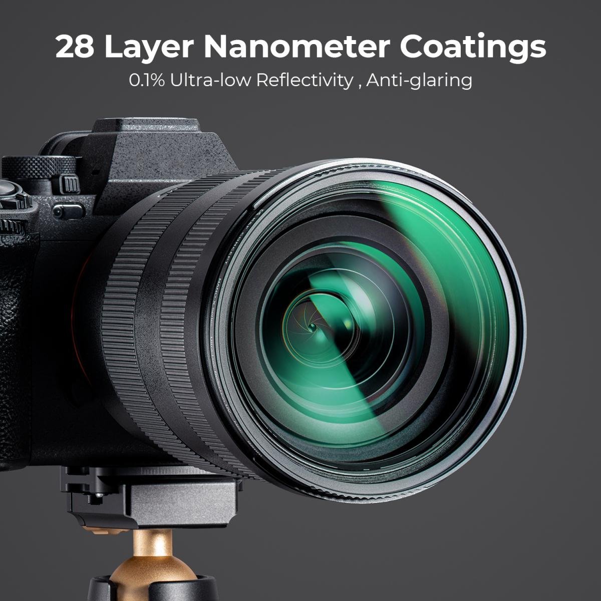 UV Filter 0.1% Ultra-low Reflection (titanium coating ) with 28 Multi-Layer Coatings Nano-Xcel Series - Gambar 6