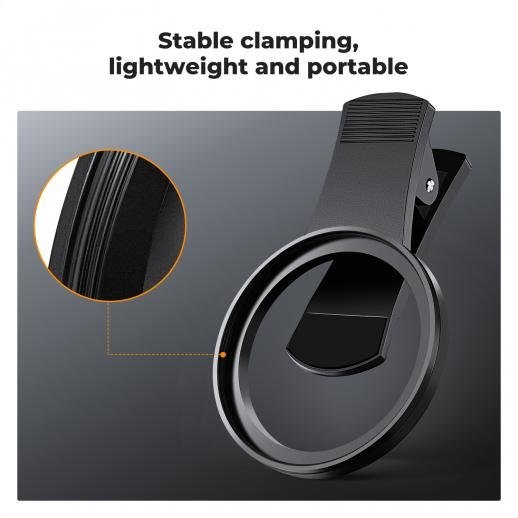 K&F 67mm universal screw-on phone holder, with K series CPL filter, lens coating, and a vacuum cleaning cloth - Gambar 6