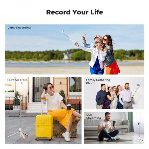 K&F Concept Self Open Selfie Stick - Selfie Stick Tripod with Rechargeable Bluetooth Remote Control - Gambar 7