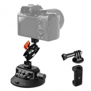 K&F Concept Tripod 4.5" Suction Cup Camera Mount with Double Ball Head Magic Arm