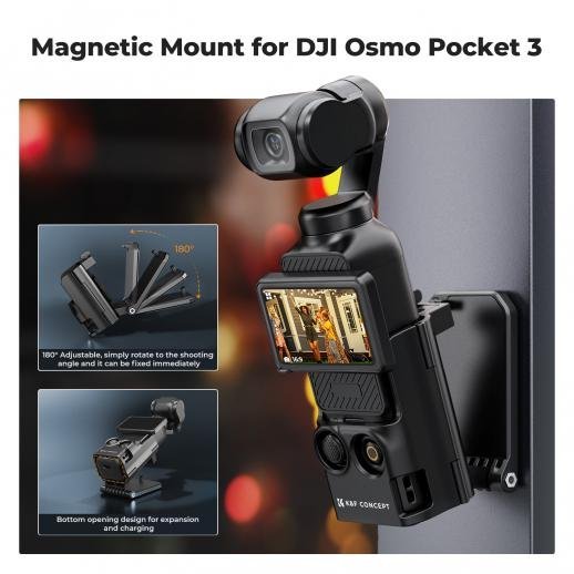 Magnetic Mount For DJI Osmo Pocket 3 - Gambar 3