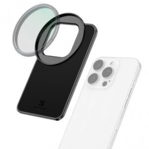 K&F Concept 6.1 inch Magnetic Lens Filter Mount Adapter Compatible with iPhone and 67mm Threaded Filters