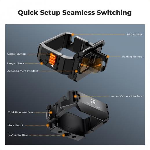 Pocket 3 Aluminum Alloy Multi - function Expansion Frame - Gambar 3