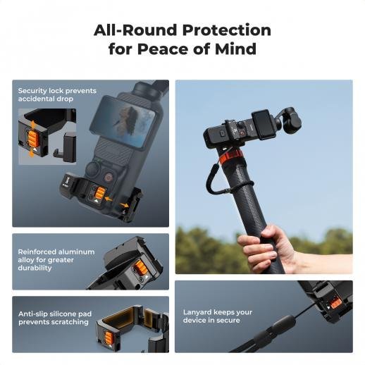 Pocket 3 Aluminum Alloy Multi - function Expansion Frame - Gambar 4