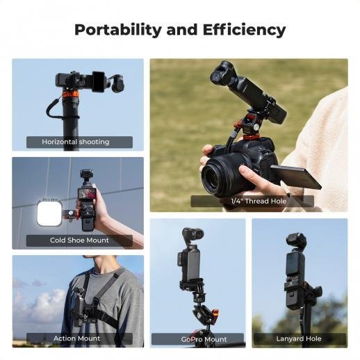 Pocket 3 Aluminum Alloy Multi - function Expansion Frame - Gambar 5
