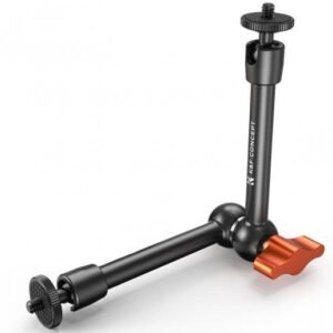 K&F Concept 9.8" Magic Arm Camera Mount with Dual 360° Ball Heads & 1/4" Screw for DSLR, Monitor, LED Light, Flash, Microphone & Camera Cage