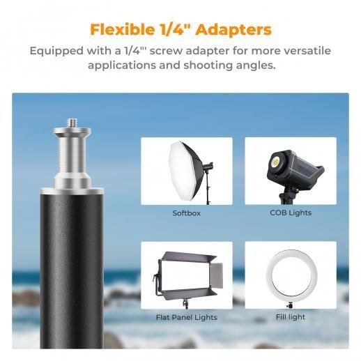 K&F Concept Light Stand for Photography 9.1ft/2.8M Portable Extendable Photo Video Tripod Stand - Gambar 3