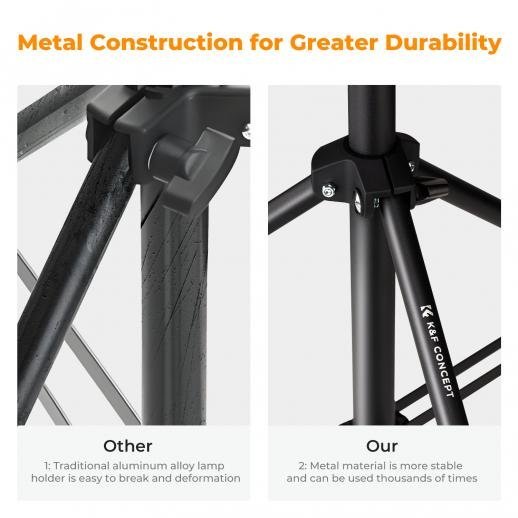 K&F Concept Light Stand for Photography 9.1ft/2.8M Portable Extendable Photo Video Tripod Stand - Gambar 9