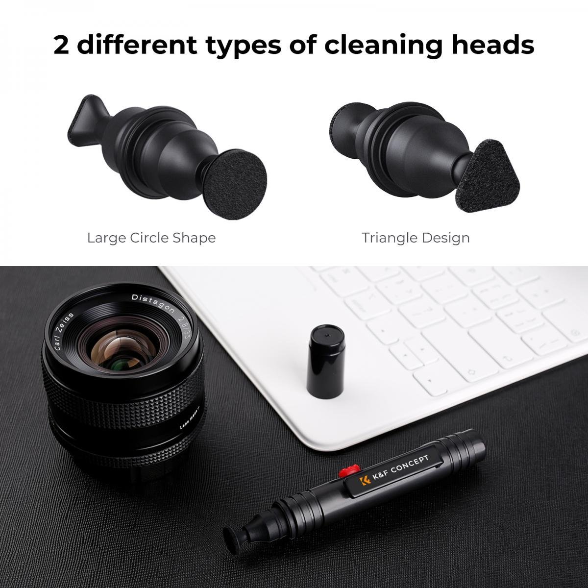 Lens Cleaning Pen, Double-sided Carbon Head, K&F Concept, with K&F Concept Color Box - Gambar 6