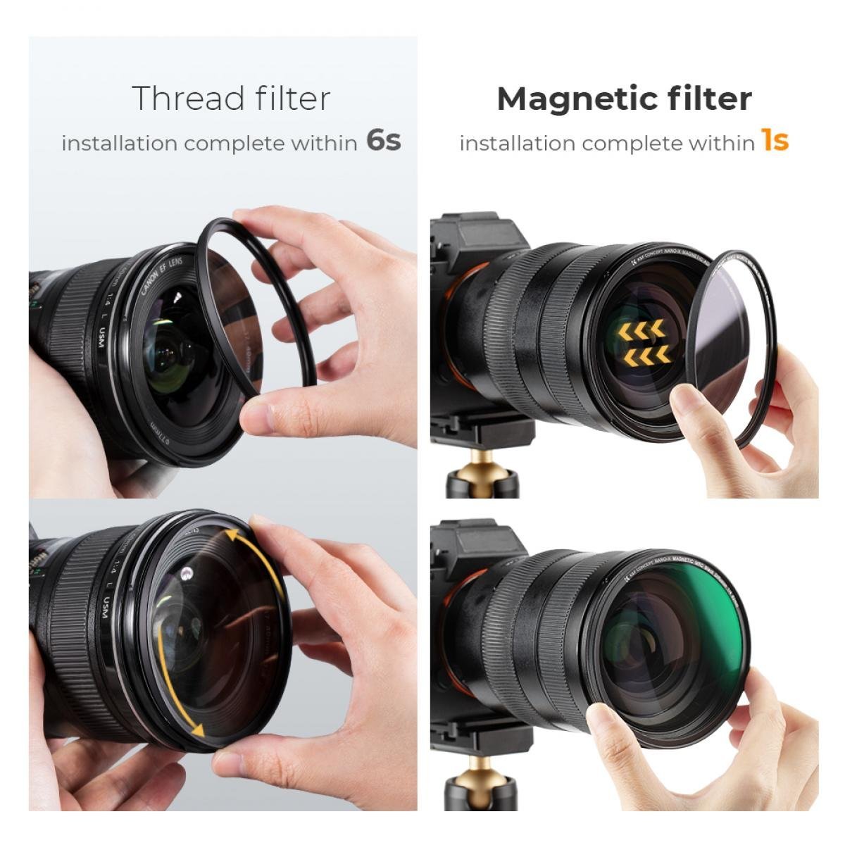 Magnetic Black Mist Filter 1/8 Special Effects Filter HD Multi-layer Coated, Waterproof/Scratch-Resistant/ Anti-Reflection Nano-Xcel Series - Gambar 6