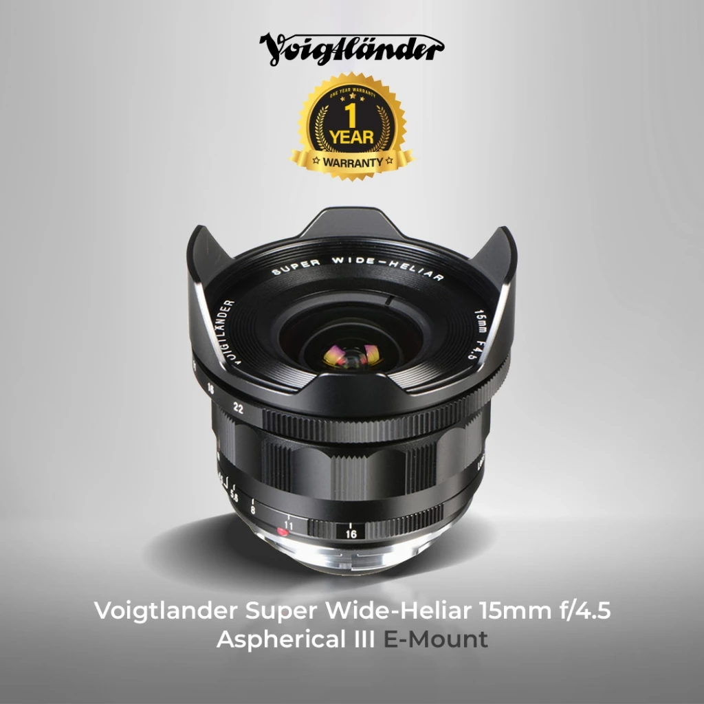 Voigtlander Lens 15mm f4.5 E-M III Super Wide Heliar for Sony E -Mount - Gambar 2