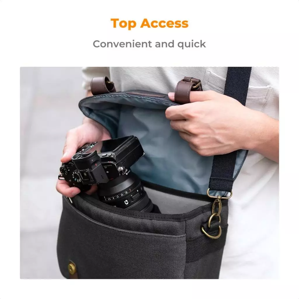 K&F Concept Sling Camera Bag 10L, Women and Men - Sling Bag - Camera Bag - Gambar 3